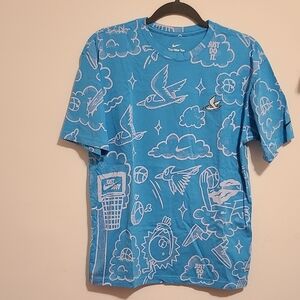 Blue Graphic Men's T-Shirt
